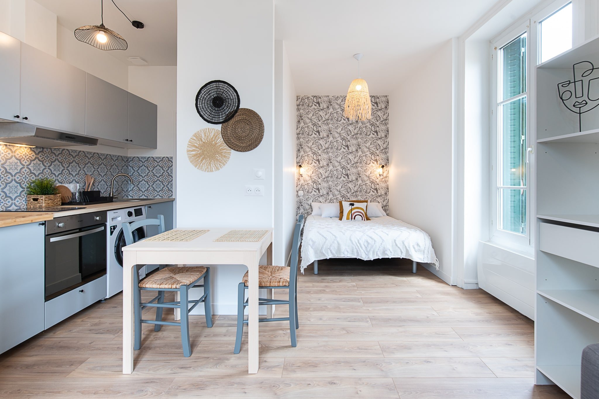 Plan 3D Studio 25 m² avec coin nuit (version 3)
