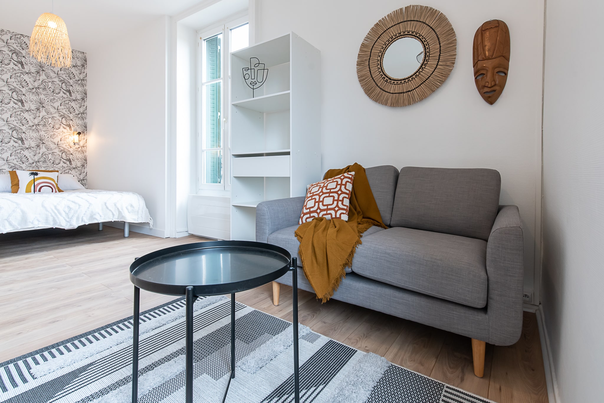 Studio avec coin nuit 25 m² plan -b